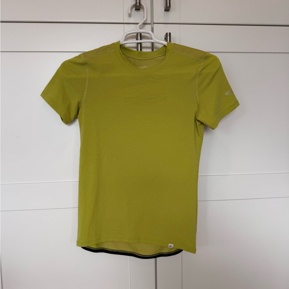 Wild Rye | merino blend Short Sleeve Performance Shirt - Chartreuse Green